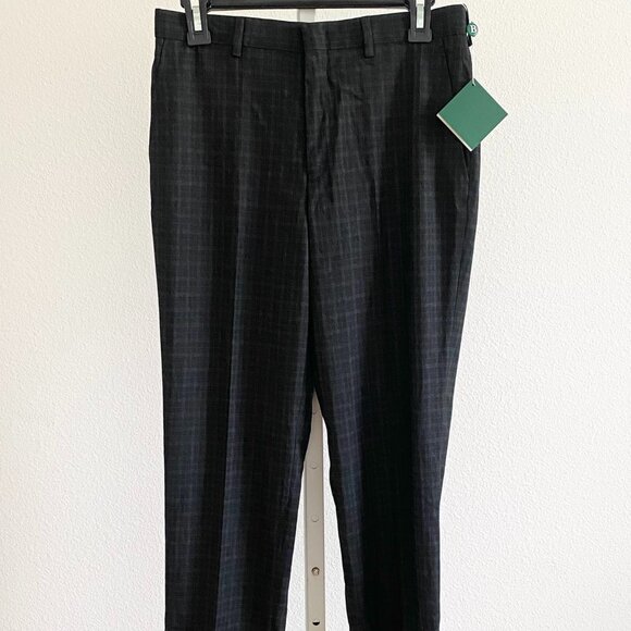 B by Brooks Brothers Big Boys Charcoal Classic Dress Pants Size 18R Stretch - Picture 2 of 4
